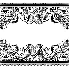 frame, floral, border, vintage, vector, decoration, flower, ornament, design, illustration, pattern, black, swirl, card, wedding, ornate, banner, art, decor, invitation, leaf, element, style, scroll, 