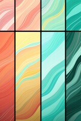 Abstract Mint and Rose backgrounds wallpapers, in the style of bold lines, dynamic colors