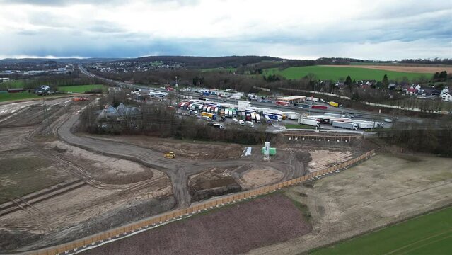 Ausbau der Tank- und Rastst&auml;tte Lichtendorf S&uuml;d - Autobahn A1 bei Schwerte und Dortmund