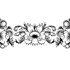 frame, floral, border, vintage, vector, decoration, flower, ornament, design, illustration, pattern, black, swirl, card, wedding, ornate, banner, art, decor, invitation, leaf, element, style, scroll, 