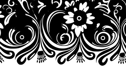 frame, floral, border, vintage, vector, decoration, flower, ornament, design, illustration, pattern, black, swirl, card, wedding, ornate, banner, art, decor, invitation, leaf, element, style, scroll, 