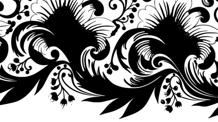 frame, floral, border, vintage, vector, decoration, flower, ornament, design, illustration, pattern, black, swirl, card, wedding, ornate, banner, art, decor, invitation, leaf, element, style, scroll, 