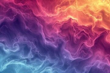 Fototapeta premium A colorful background resembling an abstract heat map with a variety of bold, vibrant hues blending together to create a visually striking painting