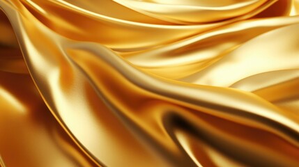 Shiny golden fabric texture, ideal for luxury design projects