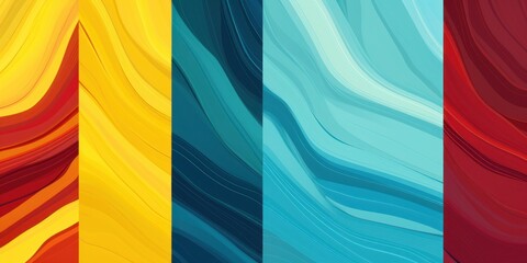 Abstract Turquoise and Maroon backgrounds wallpapers, in the style of bold lines, dynamic colors