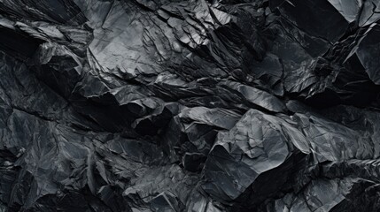 A striking black and white image of a rock face. Ideal for geological studies or outdoor adventure themes - Powered by Adobe