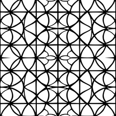 Naklejka premium Seamless pattern, pattern, line art pattern, background, pattern, seamless, leaf, floral, vector, flower, decoration, plant, wallpaper, nature, design, illustration, ornament, art, branch, tree, textu