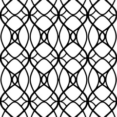 Naklejka premium Seamless pattern, pattern, line art pattern, background, pattern, seamless, leaf, floral, vector, flower, decoration, plant, wallpaper, nature, design, illustration, ornament, art, branch, tree, textu