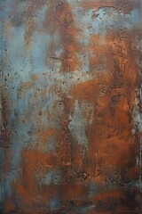 Rusty metal surface against blue sky, suitable for industrial concepts