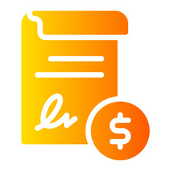 license gradient icon