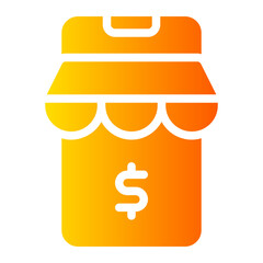 online store gradient icon