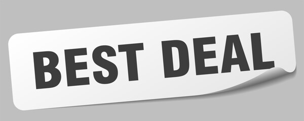 best deal sticker. best deal label