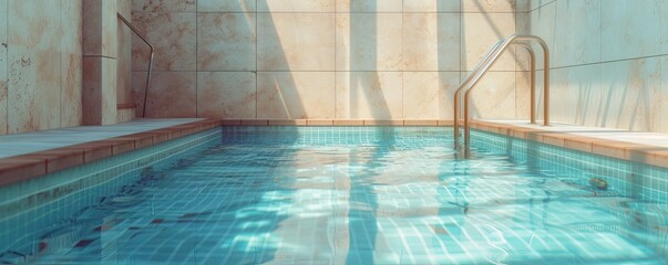 Beautiful swimming pool at vacation