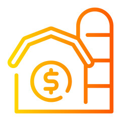 farm house gradient icon