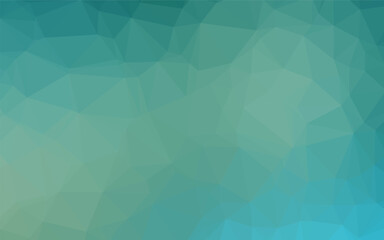 Fototapeta premium Light Blue, Green vector shining triangular background.