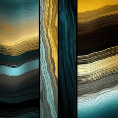 Brown and Black abstract backgrounds wallpapers, in the style of bold lines, dynamic colors