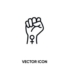 Women day vector icon. Modern, simple flat vector illustration for website or mobile app. Womens day symbol, logo illustration. Pixel perfect vector graphics	
