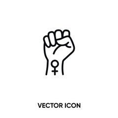Women day vector icon. Modern, simple flat vector illustration for website or mobile app. Womens day symbol, logo illustration. Pixel perfect vector graphics	