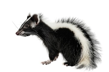 Obraz premium close up of a squirrel in front of white