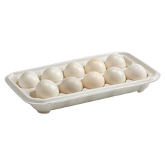 Egg tray on transparent background