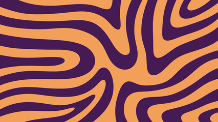 yellow purple background with waves seamless pattern