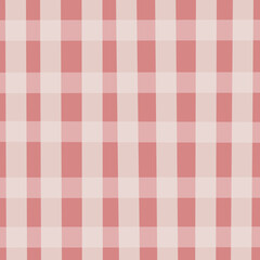 red and white plaid fabric seamless pattern for breakfast or dinner picnic