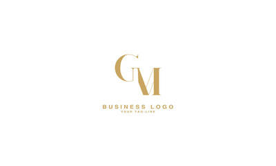 GM, MG, G, M, Abstract Letters Logo Monogram