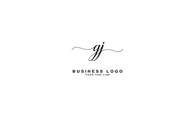 GJ, JG, G, J, Abstract Letters Logo Monogram