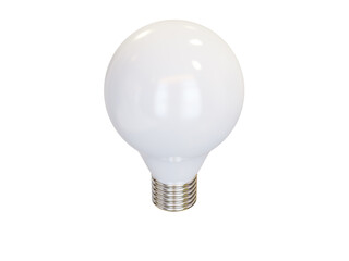 White light bulb. 3d render