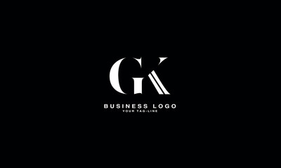 GK, KG, G, K, Abstract Letters Logo Monogram