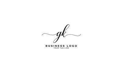 GK, KG, G, K, Abstract Letters Logo Monogram