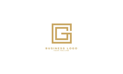 Fototapeta premium G, GG, Abstract Letters Logo Monogram