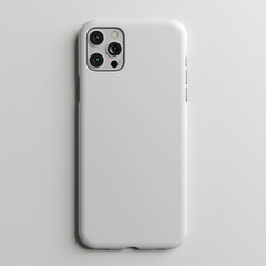 Blank phone case mockup isolated.