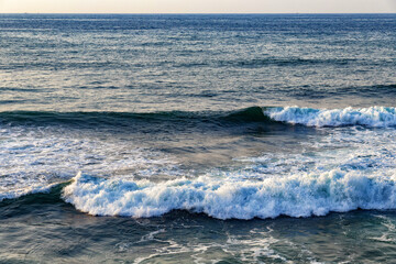 View of the Atlantic Ocean coast near Casablanca. Morocco.