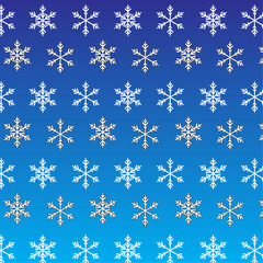 snowflake simple. white snow on blue background . can for wallpaper and decoration, beautiful snowflake. snowflake symbol of winter. Merry christmas day and happy new year celebration