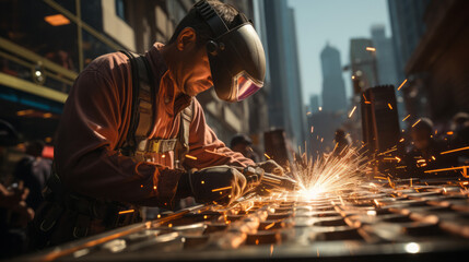 Essential Equipment for Welding Industry Workers: Masks, Tools, and Safety Gear for Metal Construction and Manufacturing, generative AI