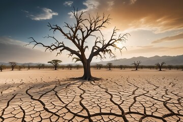  Drought land dry tree