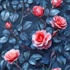 red roses, rose flower, ai generated