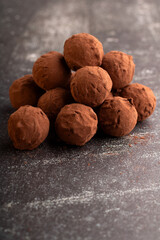 dessert, chocolate, food, cocoa, brown, healthy, truffle, ingredient, dark, background, tasty, sweet food, photography,