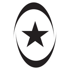 Brutalism star and flower shapes. Templates for notes, posters. Anti-design. Vector illustration