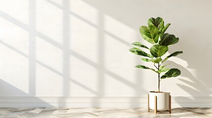 Fiddle Leaf Fig Plant for Modern Home