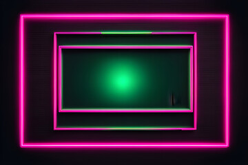 neon glowing frame