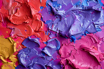 colored background with plasticine-like smudges
