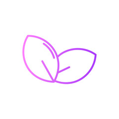 Fototapeta premium green tea gradient icon