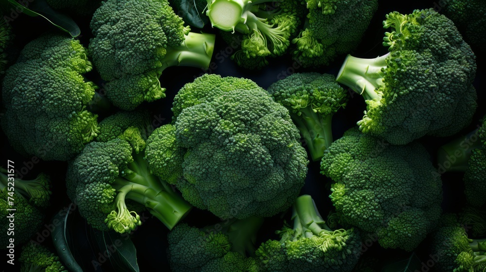 Poster Generative AI Broccoli Background