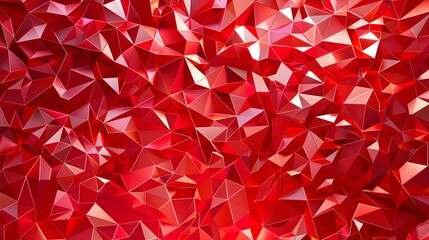 red Triangular Geometric Pattern