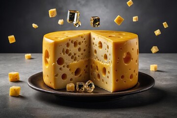 cheese on a plate