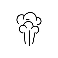 Air Pollution Line Icon