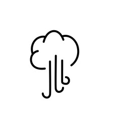 Air Pollution Line Icon