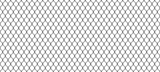 Foto op Plexiglas Chain fence seamless pattern. Vector EPS 10 © Tymofii